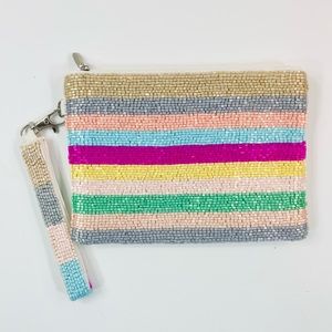 Beaded Wristlet Coin Purse